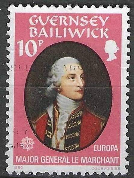 Guernsey 1980 - Yvert 199 - Europa - Personaliteiten (ZG), Verzenden, Overige landen, Postfris