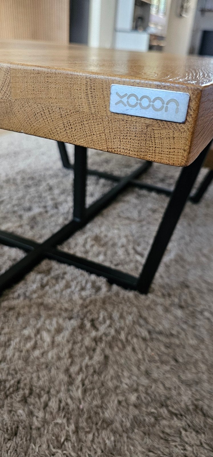 Moderne salontafel Xooon, 100 tot 150 cm, Zo goed als nieuw, Minder dan 50 cm, Rechthoekig