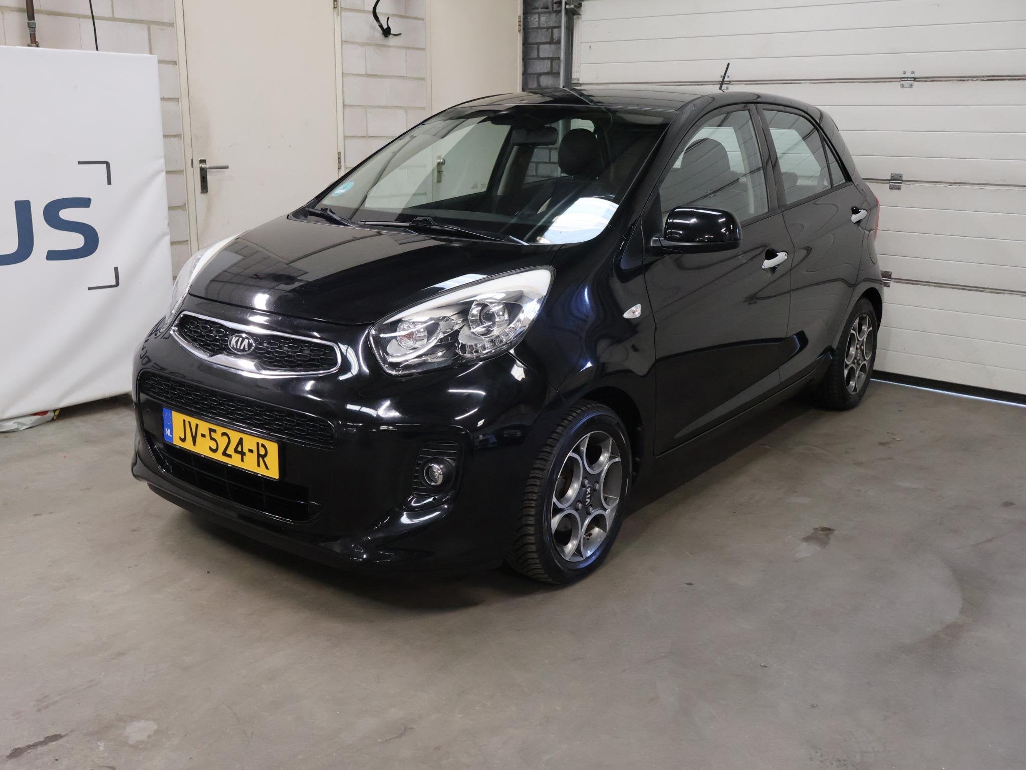 Kia Picanto 1.0 CVVT DynamicLine Cruise Airco NAP Navi Leder, Auto's, Voorwielaandrijving, Euro 5, Stof, Gebruikt