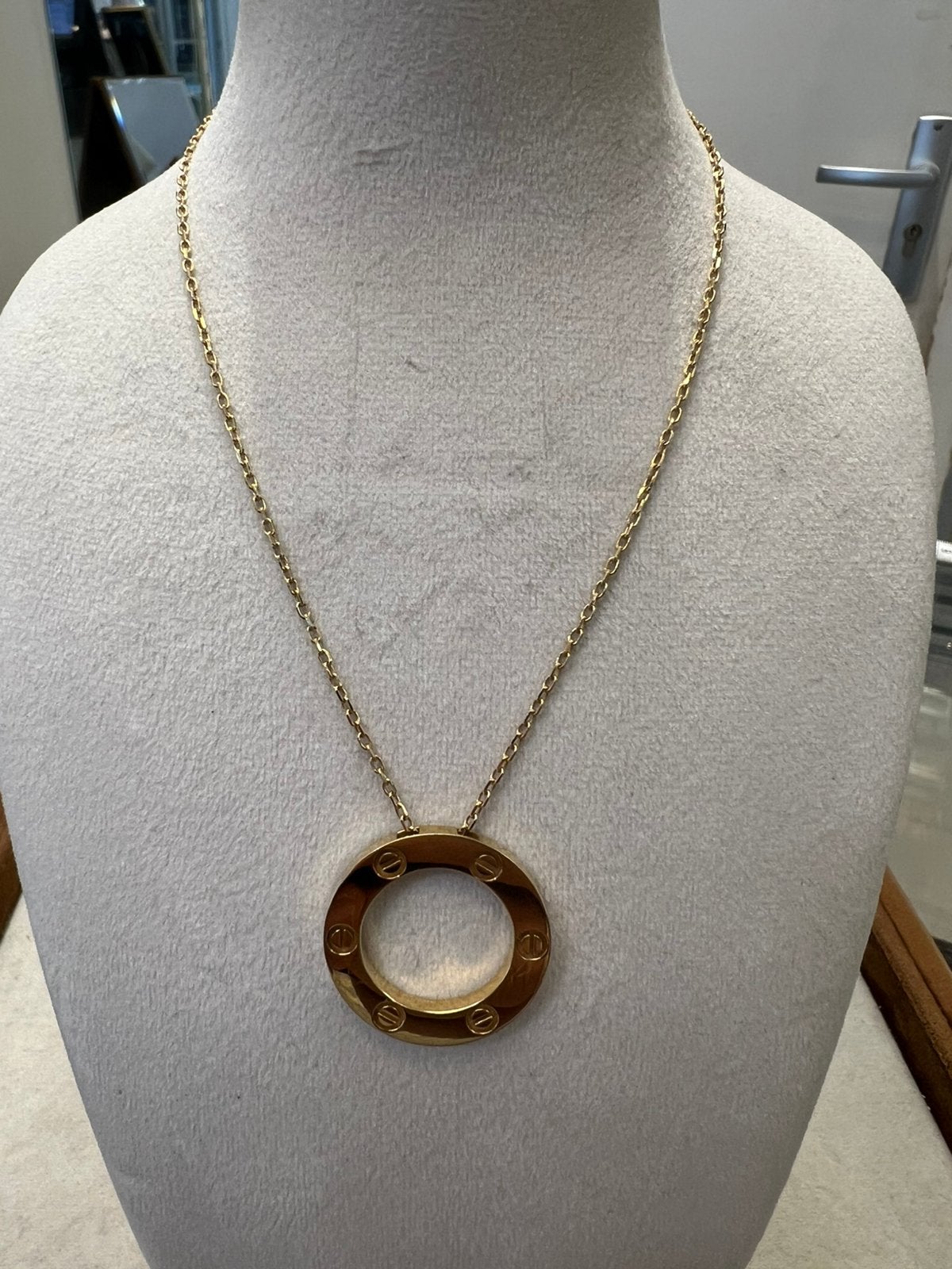 18k gouden collier, Ophalen of Verzenden, Zo goed als nieuw, Goud, Goud