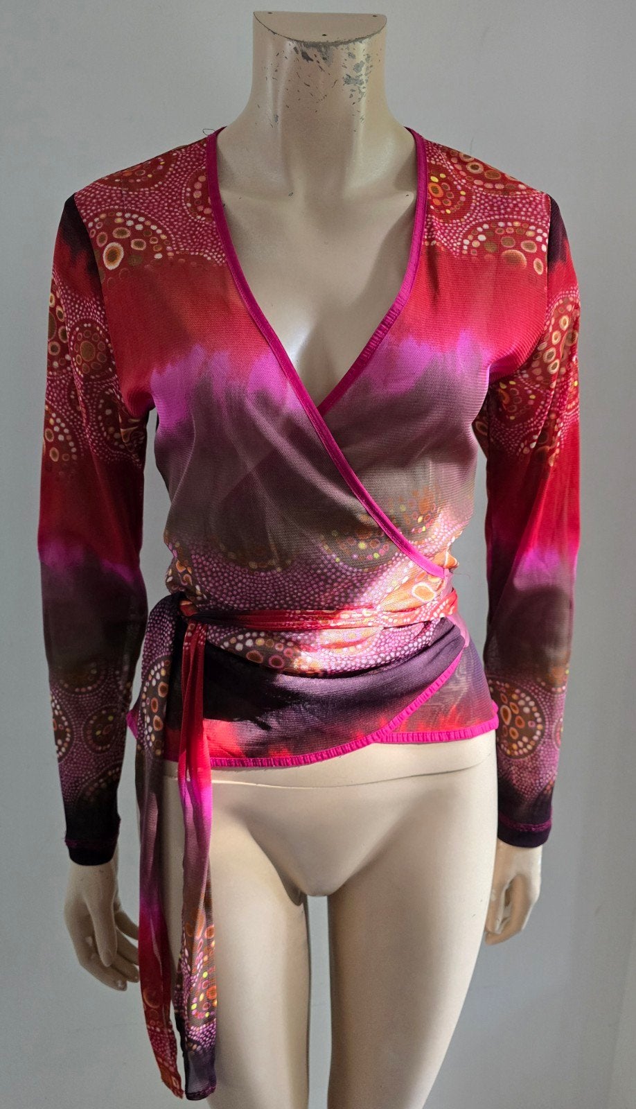Expresso wikkeltop paars rood roze maat M, Maat 38/40 (M), Nieuw, Ophalen of Verzenden, Meerkleurig