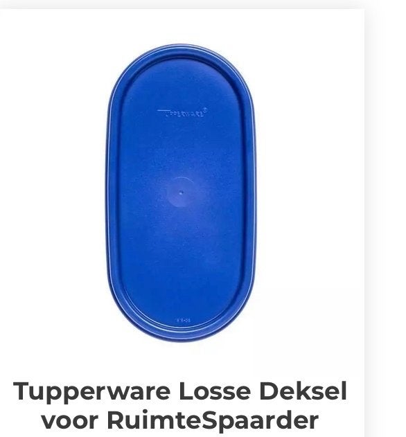 Tupperware Lisse deksel voor Ruimtespaarder - Nieuw, Blauw, Overige typen, Nieuw, Luchtdicht