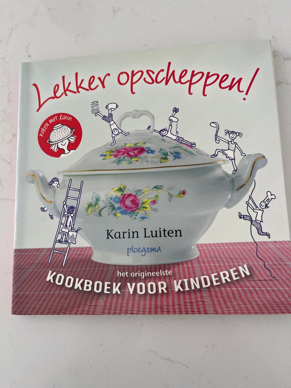 Kookboek Lekker Opscheppen! van Karin Luiten (Zo goed als ni, Ophalen of Verzenden, Zo goed als nieuw