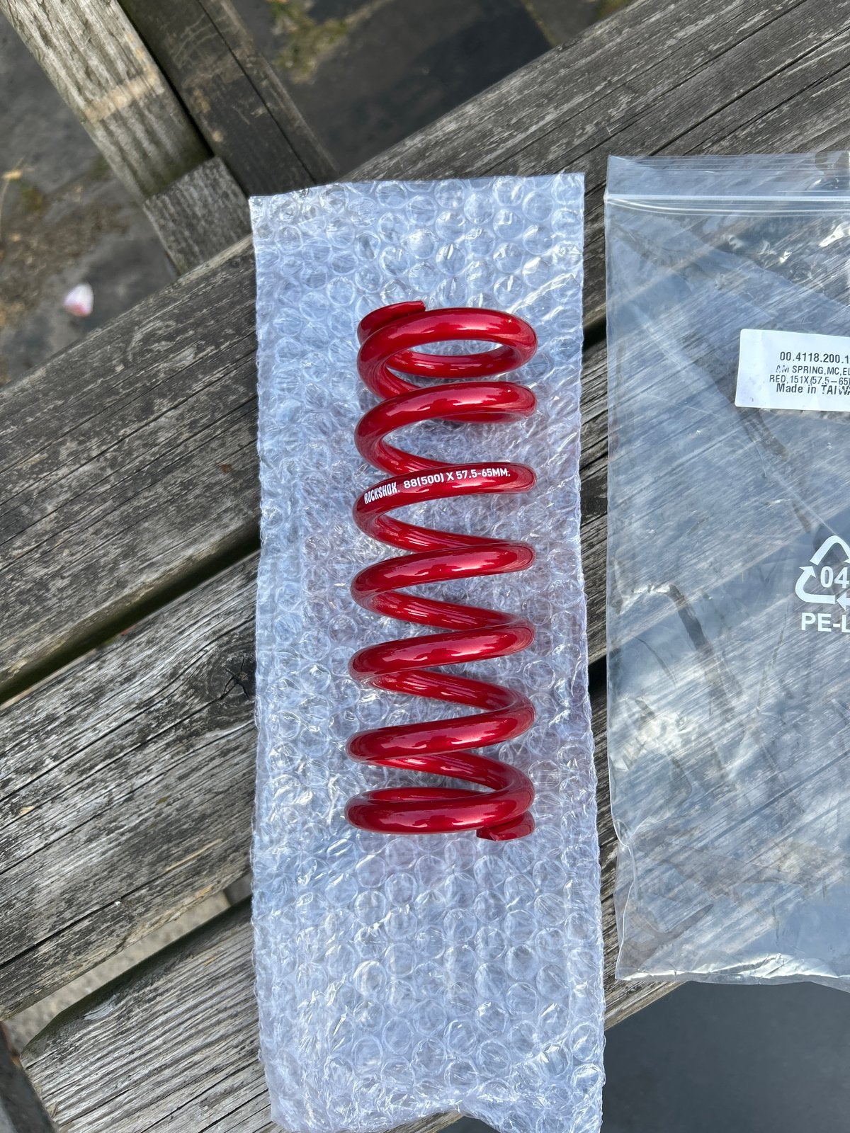 RockShox Veer 500LB 57.5-65mm Rood - Nieuw in verpakking, Fietsen en Brommers, Fietsonderdelen, Overige typen, Ophalen of Verzenden