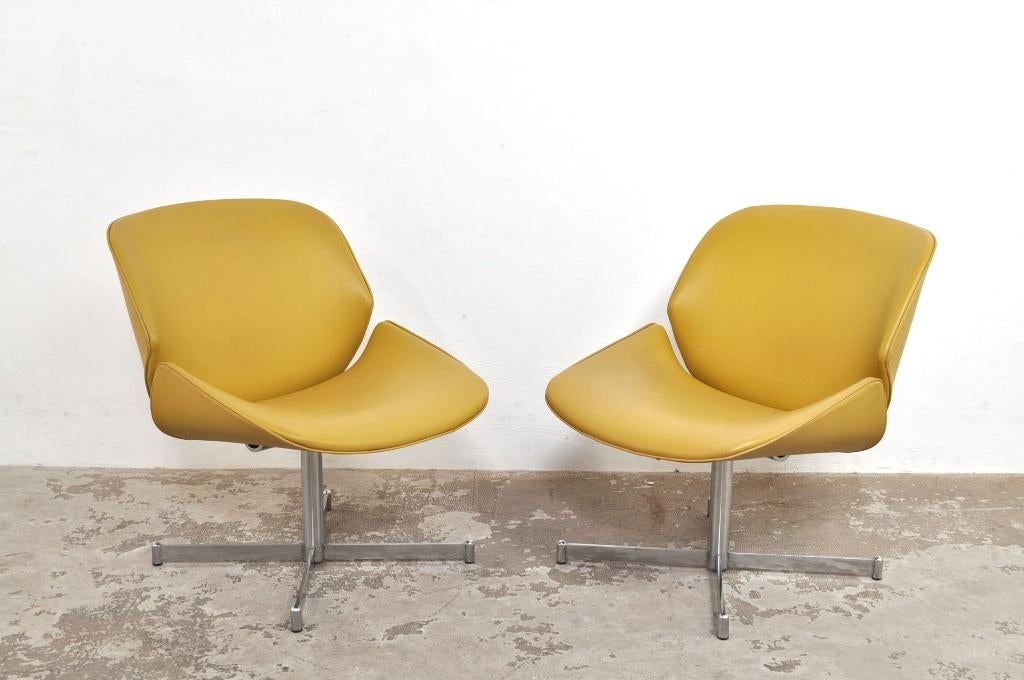 Artifort Exquis fauteuils designfauteuil Harcourt jaren 60, Ophalen of Verzenden, Gebruikt, Minder dan 75 cm, 50 tot 75 cm