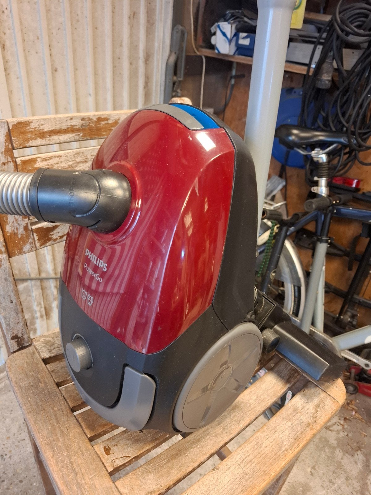 Philips PowerGo Stofzuiger 750-900W - Zo goed als nieuw, Witgoed en Apparatuur, Stofzak, Philips, Ophalen of Verzenden, Zo goed als nieuw