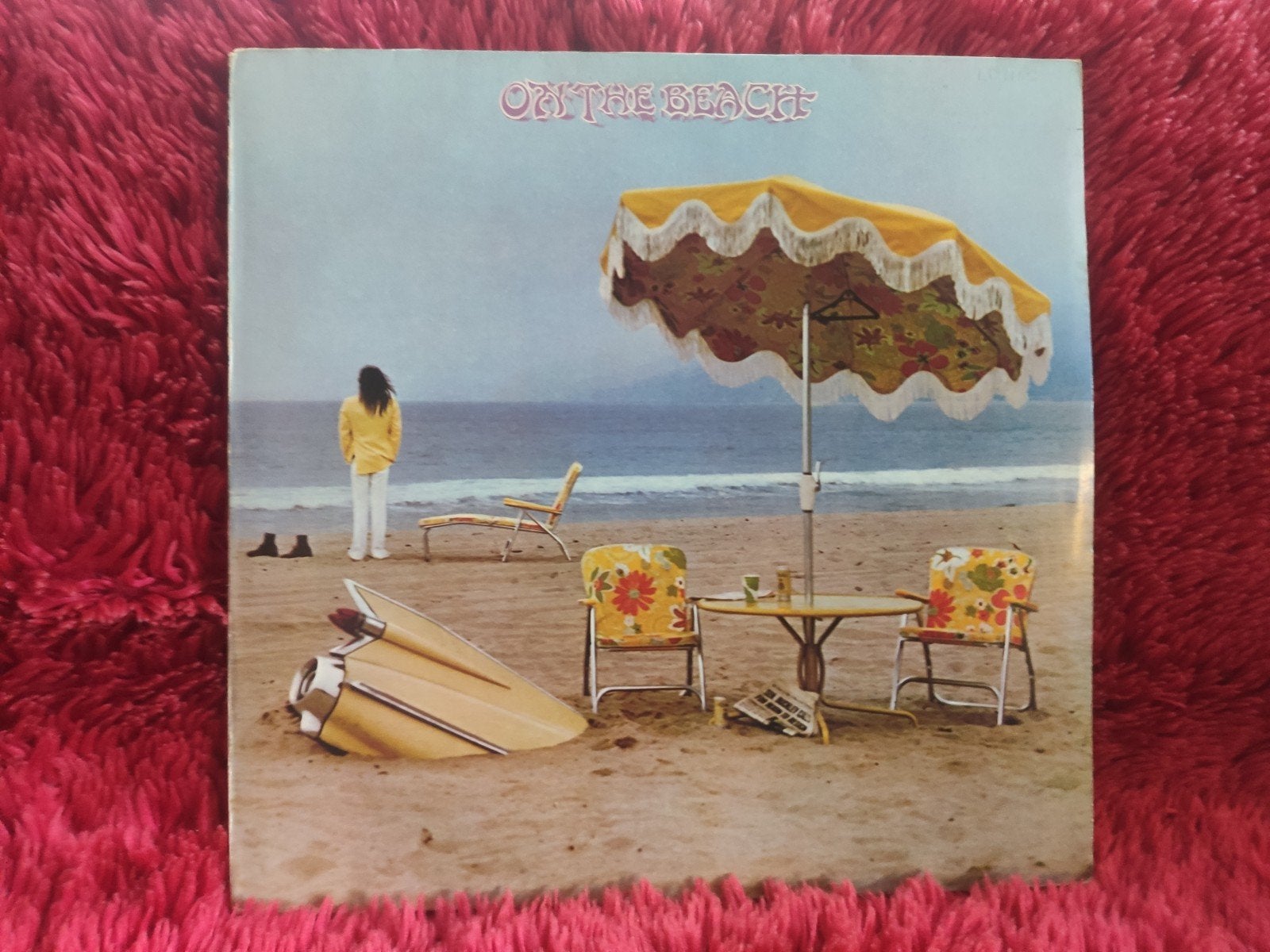 Neil Young – On The Beach LP 1974 NL + inner, Ophalen of Verzenden, Gebruikt, 12 inch, Poprock