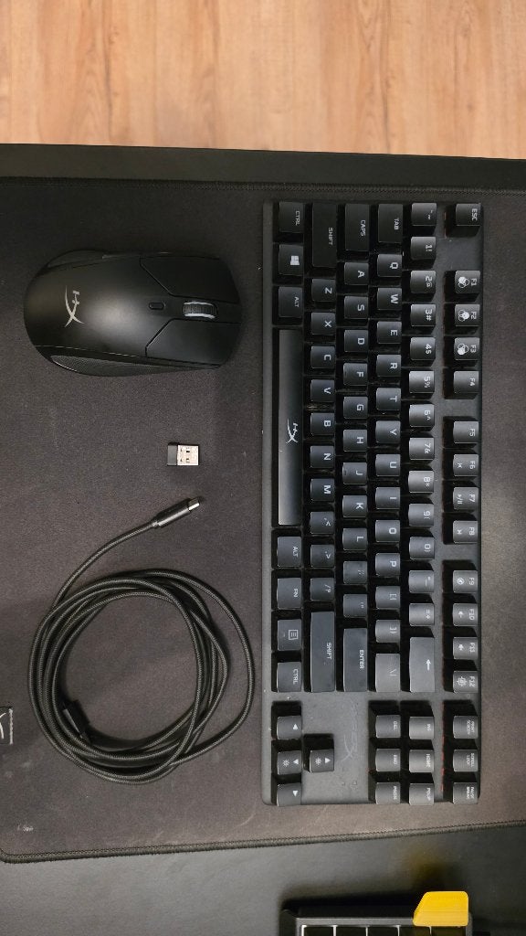 HyperX Gaming Set Alloy Origins Core, Pulsefire & Muismat, Computers en Software, Ophalen of Verzenden, Gebruikt, HyperX, Toetsenbord en muis-set