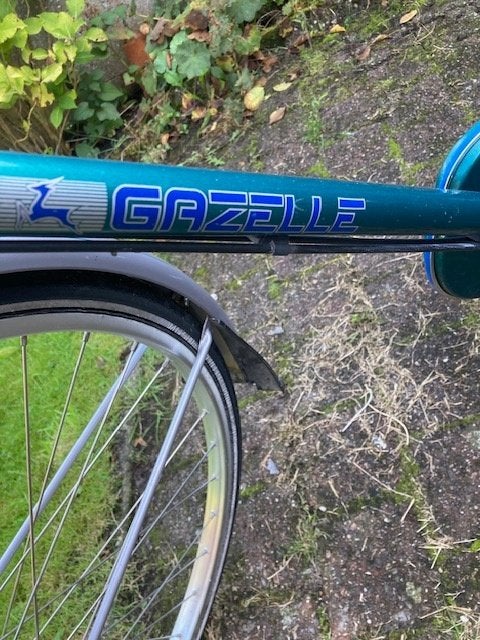 HEREN FIETS  BLAUW VAN KLEUR, Ophalen, Zo goed als nieuw, Gazelle, Minder dan 10 versnellingen