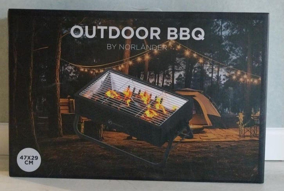 Nieuwe tafel BBQ van Norländer met briketten, Ophalen, Nieuw, Norländer