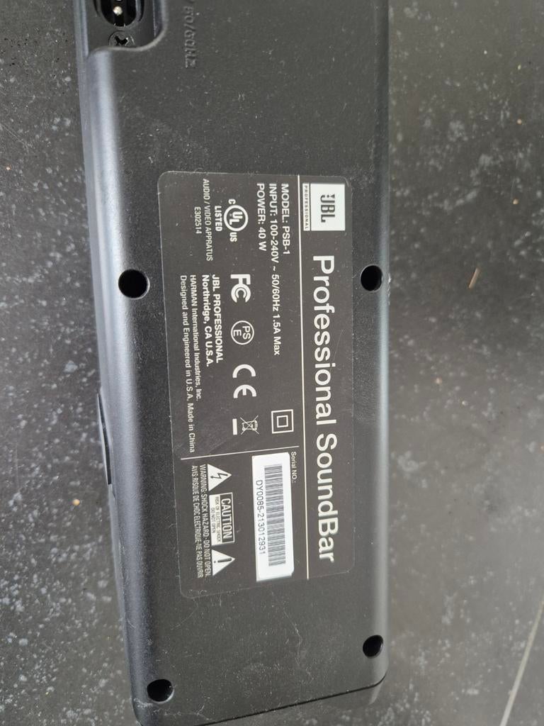 JBL Professional SoundBar PSB-1, Audio, Tv en Foto, Soundbars, Ophalen of Verzenden