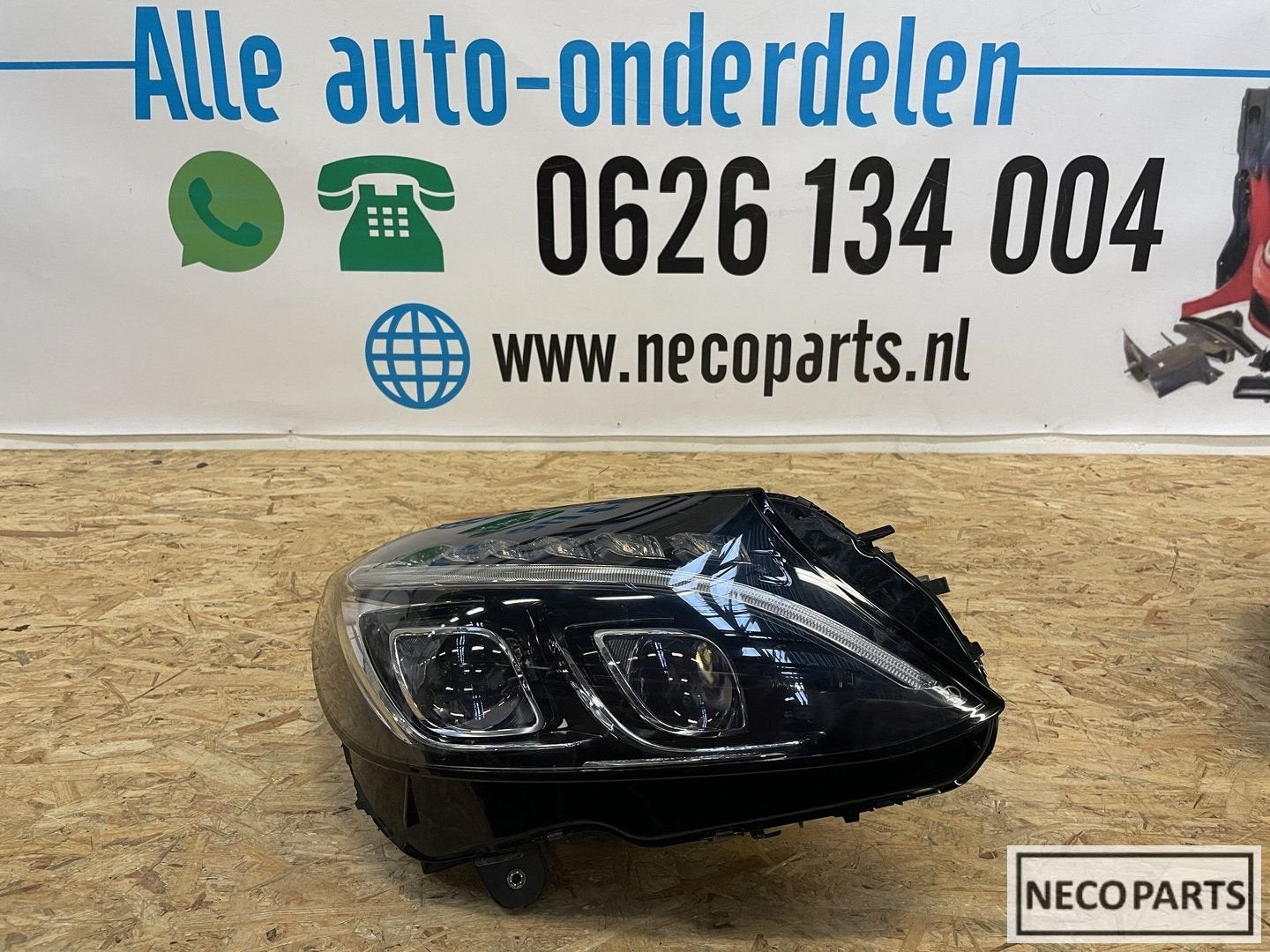 C KLASSE W205 VOL LED KOPLAMP RECHTS A2059069401 ORIGINEEL, Auto-onderdelen, Verlichting, Gebruikt, -, Ophalen of Verzenden, -