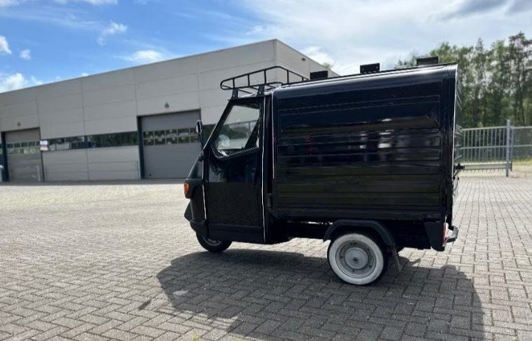 Vespa Piaggio Ape C80 - Bestel Uitvoering, Auto's, Piaggio, Achterwielaandrijving, Zwart, Leder