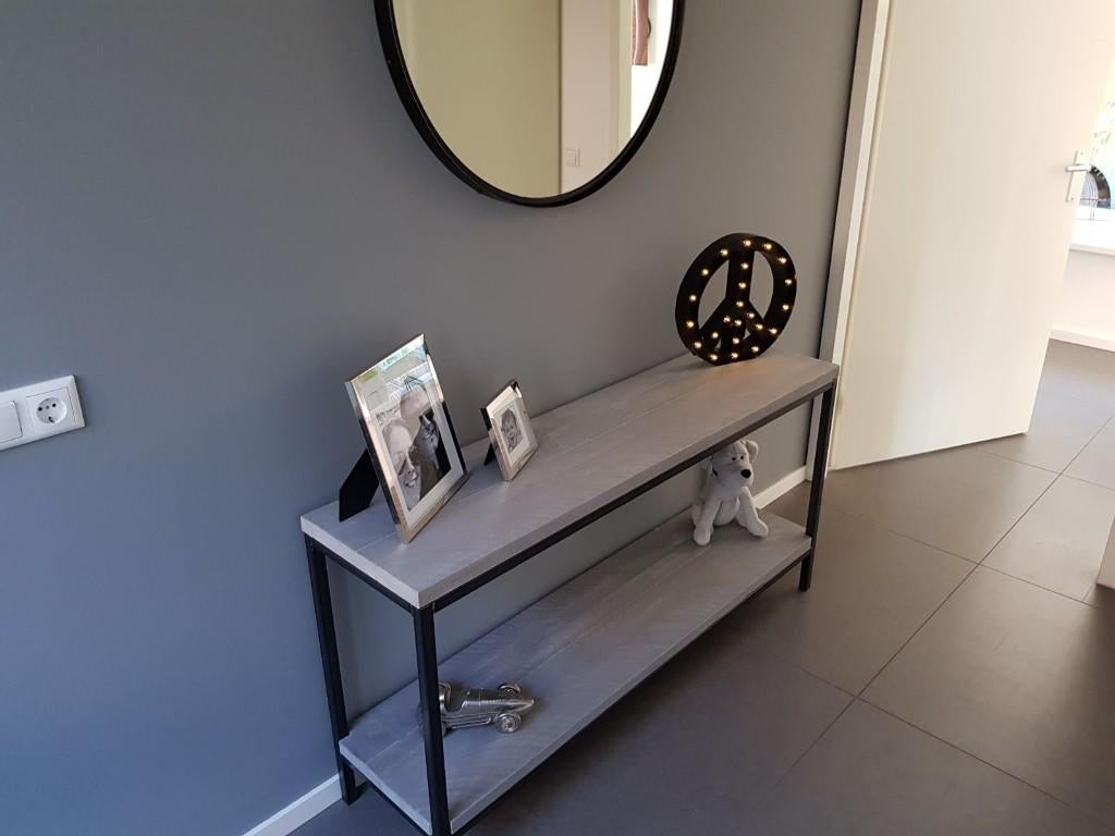 Sidetable staal en steigerhout in elk formaat. TIP!, Huis en Inrichting, Tafels | Sidetables, Metaal, Verzenden, Industrieel, landelijk