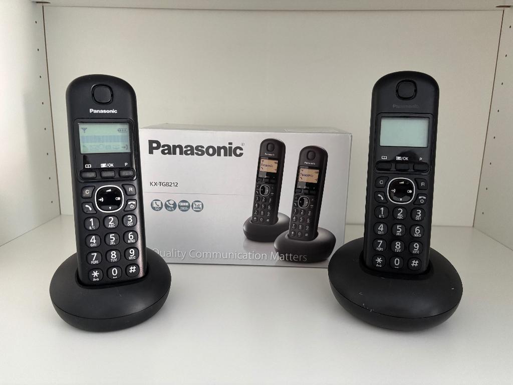 Panasonic duo DECT telefoon set, Verzenden, Zo goed als nieuw, 2 handsets
