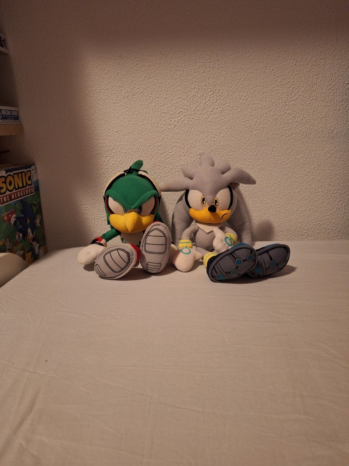 Jet the Hawk en Silver the Hedgehog officiële GE knuffels, Overige merken, Overige karakters, Overige typen, Ophalen of Verzenden
