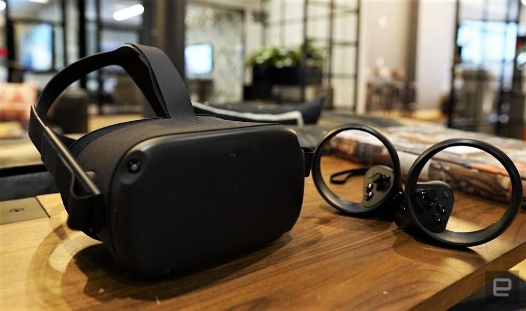 Meta Quest 1 VR Headset + 2 Controllers | Complete set, Spelcomputers en Games, Ophalen of Verzenden, Gebruikt, VR-bril, Overige platformen
