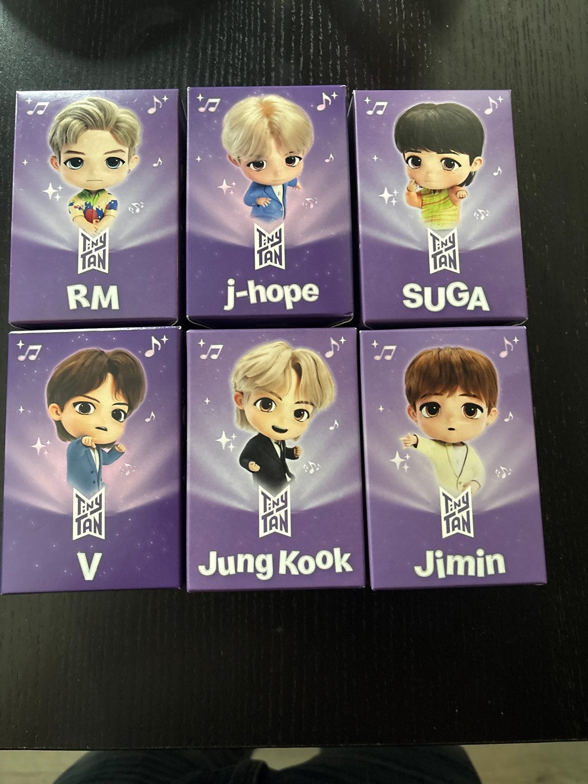 TinyTAN BTS Figuren Set - RM, J-Hope, SUGA, V, Jung Kook, Ji, Ophalen of Verzenden, Nieuw