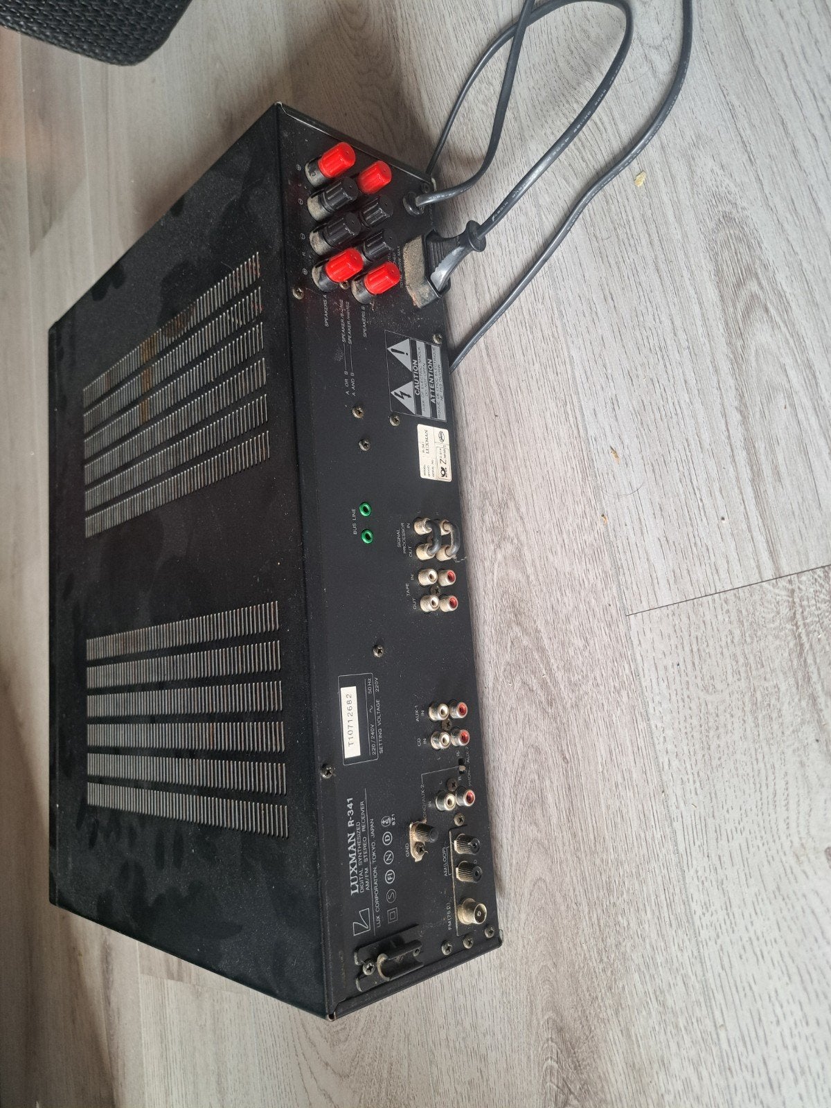 Luxman R-341 Digital Synthesized AM/FM Stereo Receiver, Overige merken, Gebruikt, Ophalen of Verzenden, 60 tot 120 watt