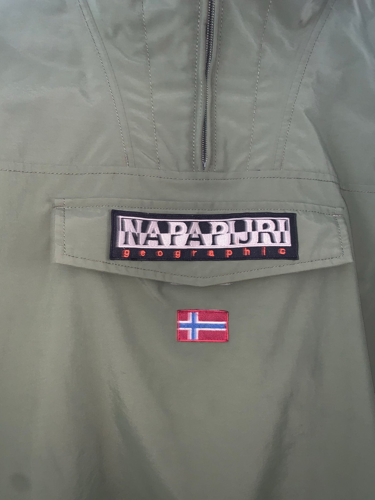 Napapijri Anorak Jas Groen Maat 16 jaar, Ophalen of Verzenden, Zo goed als nieuw