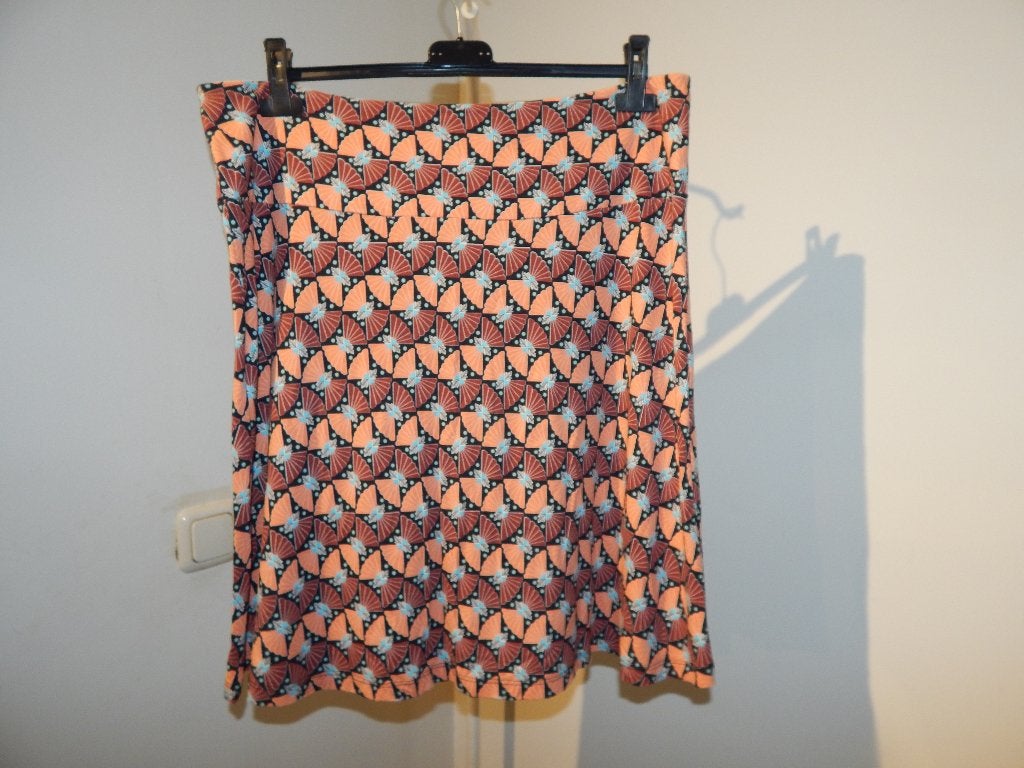 King Louie leuke rok uitlopend model kleurrijke print XL, Meerkleurig, Maat 46/48 (XL) of groter, Ophalen of Verzenden, Zo goed als nieuw