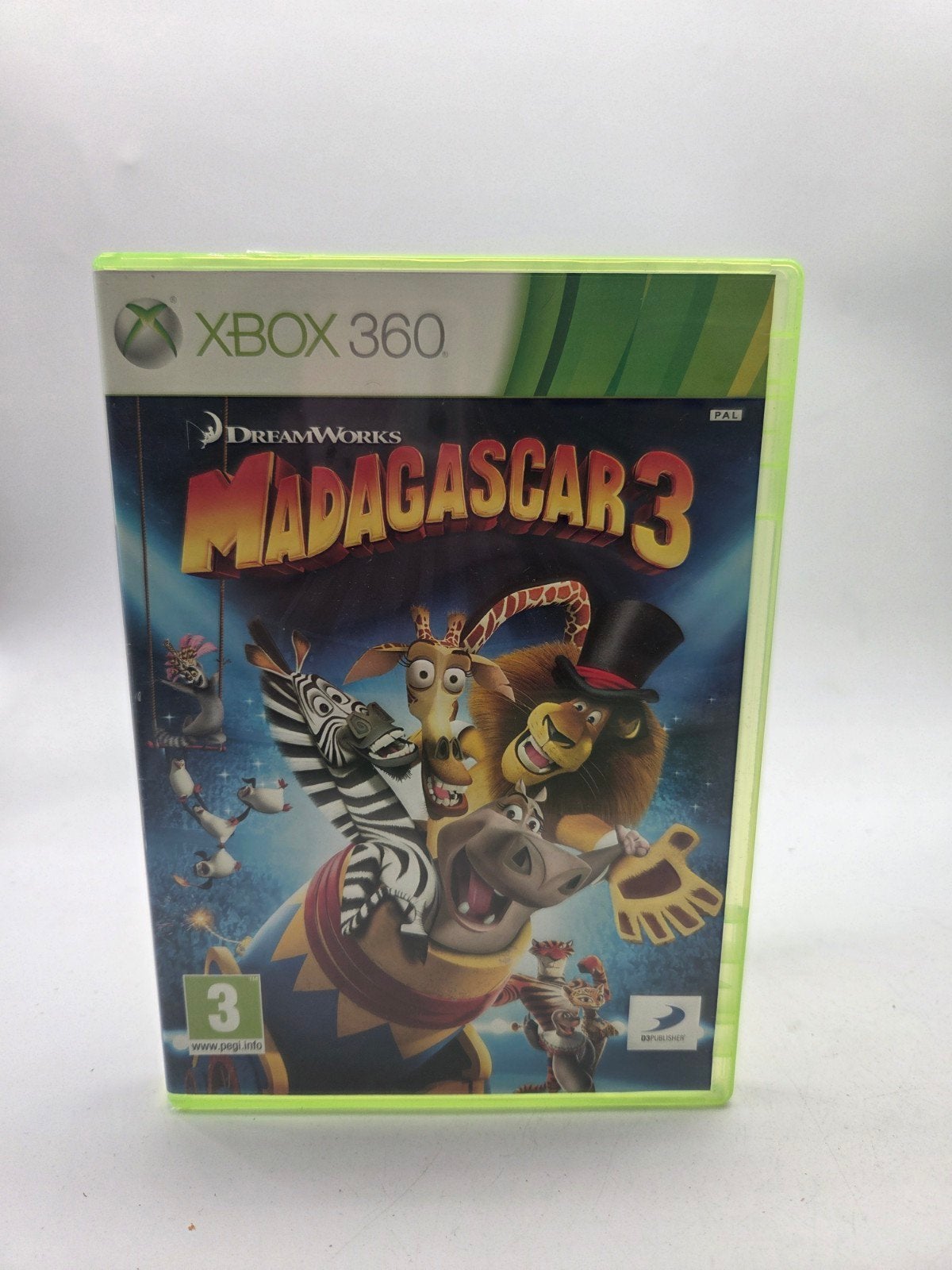 Madagascar 3 Xbox 360 - Avontuurlijk Circusplezier!, Avontuur en Actie, Gebruikt, DreamWorks, Onbekend