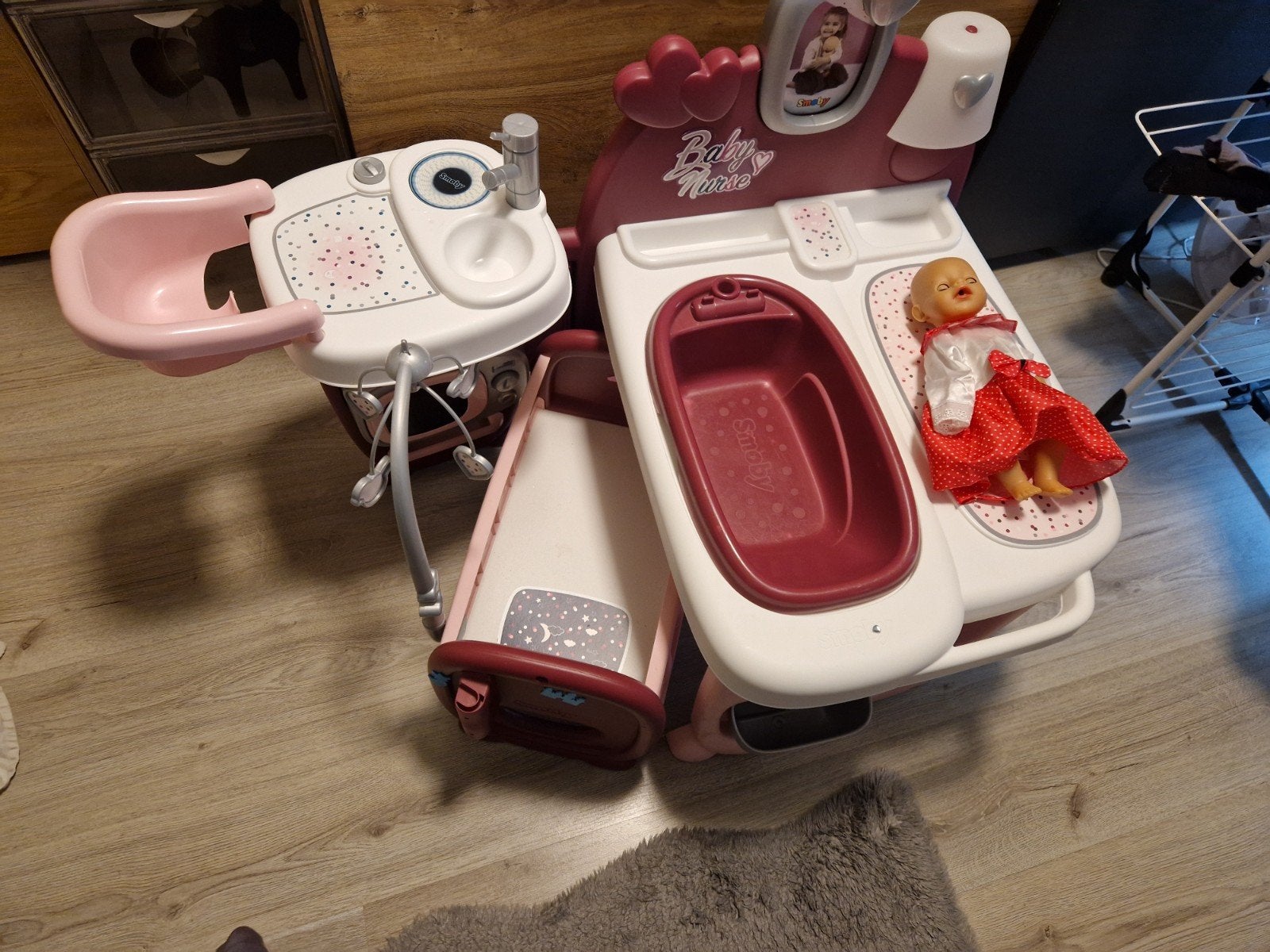Smoby Baby Nurse speelset met badje, bedje en verzorging, Ophalen of Verzenden