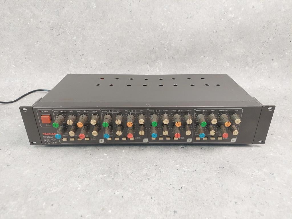 👉Tascam PE-40 -4ch Param Equalizer - Vintage Karakter EQ, Muziek en Instrumenten, Ophalen of Verzenden, Gebruikt, Delay of Echo