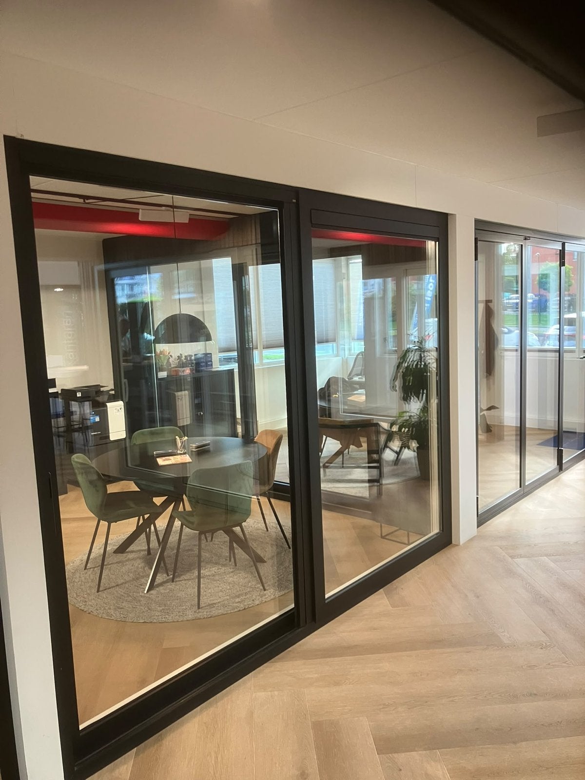 Moderne Schuifpui met Dubbel Glas, Gebruikt, Aluminium, Ophalen of Verzenden, Inclusief glas