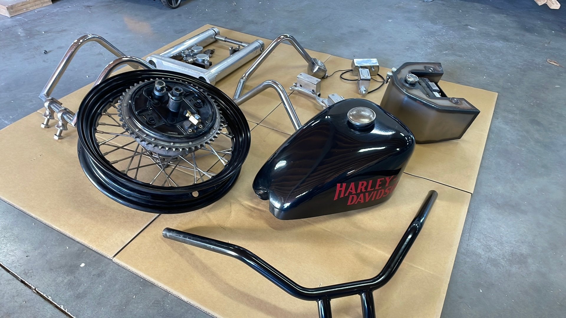 Diverse chopper onderdelen, Motoren, Ophalen of Verzenden