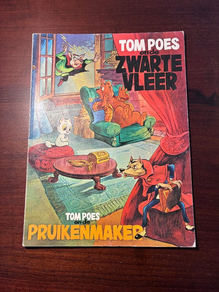 Strip - Tom Poes en de Zwarte Vleer, Gelezen, Marten Toonder, Eén stripboek, Ophalen of Verzenden