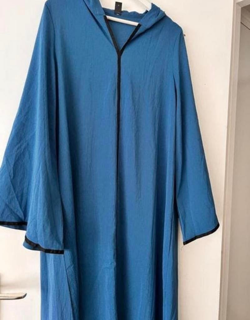 Koopje!! Niewe Marokkaanse djelaba jalaba maat l/xl, Overige typen, Blauw, Maat 46/48 (XL) of groter, Nieuw