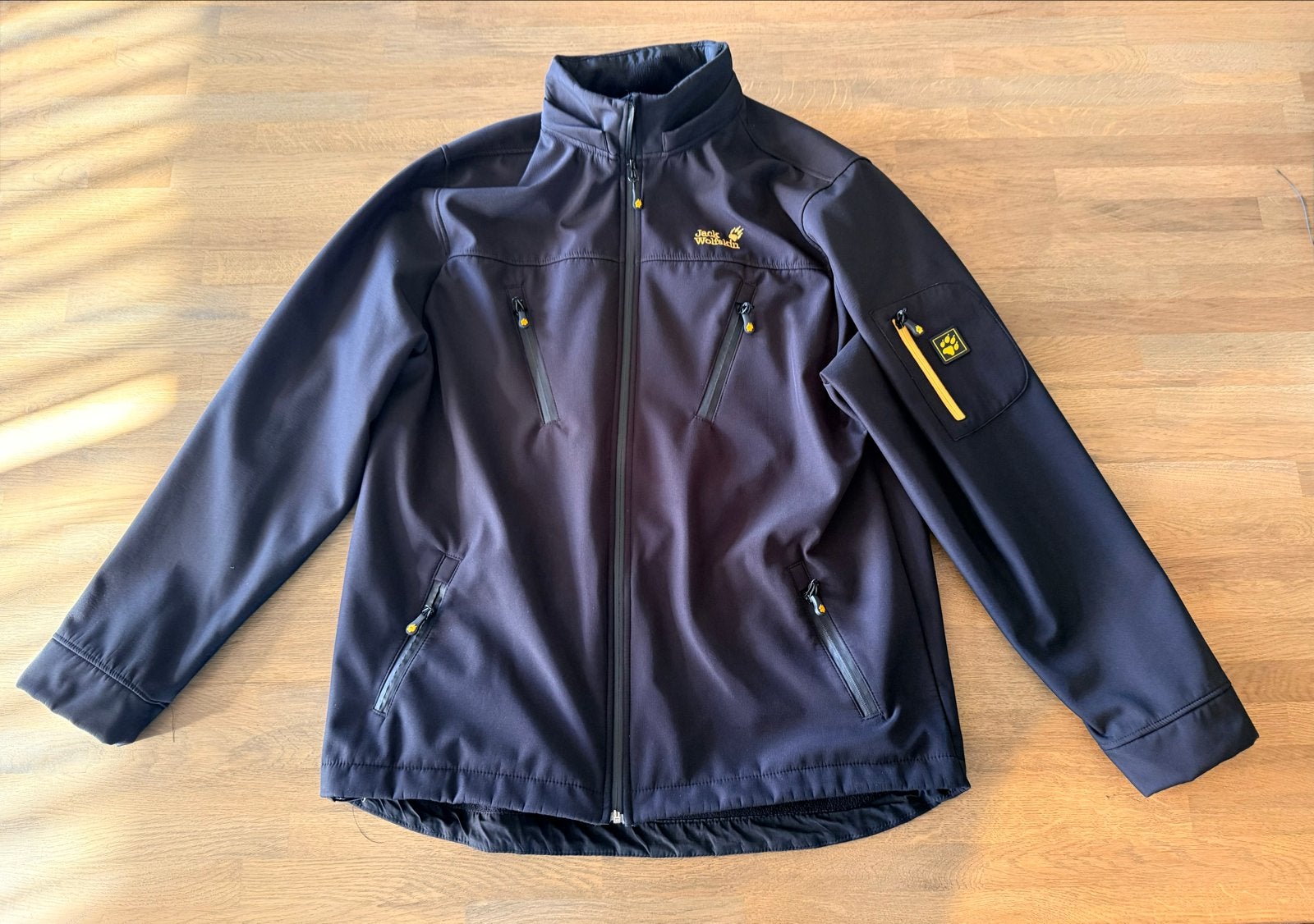 Jack Wolfskin Softshell Jas - Zwart - Maat 5XL, Ophalen of Verzenden, Zo goed als nieuw, Overige maten, Zwart