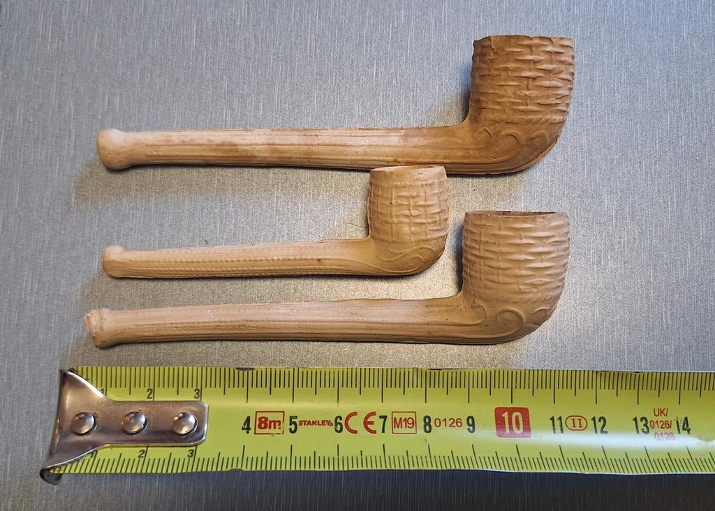 3 Goudse kleipijpen, Ophalen of Verzenden