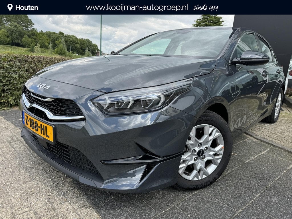 Kia Ceed 1.0 T-GDi DynamicPlusLine Eerste Eigenaar, Stoel/St, Voorwielaandrijving, Gebruikt, Leder en Stof, Origineel Nederlands