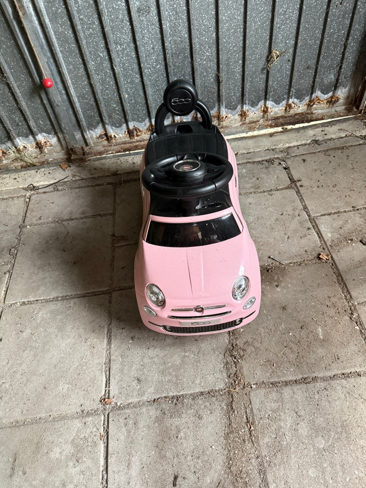 Roze Fiat 500 loopauto voor kinderen, Ophalen, Gebruikt