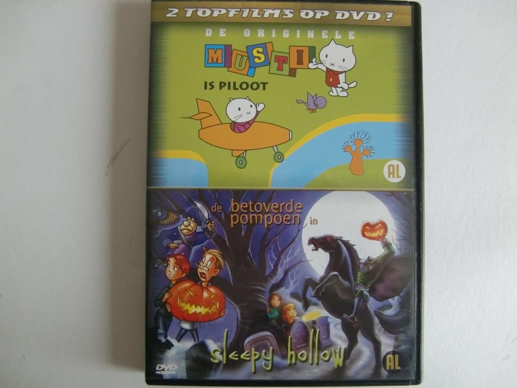 13M: Musti is piloot en Sleepy Hollow (nieuw), Cd's en Dvd's, Alle leeftijden, Ophalen of Verzenden, Zo goed als nieuw, Europees