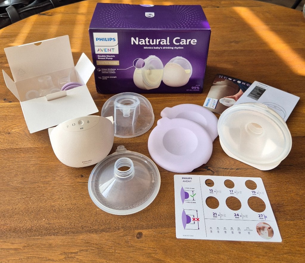 Dubbele borstkolf - philips avent natural care, Draagbaar, Borstkolf, Zo goed als nieuw, Philips Avent