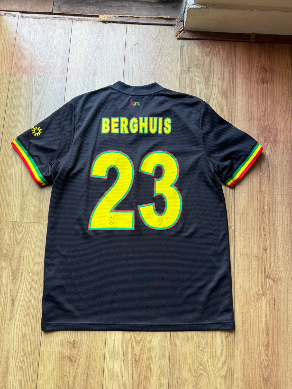 Origineel Ajax Bob Marley voetbalshirt Steven Berghuis #23, Maat XL, Ophalen of Verzenden, Zo goed als nieuw, Shirt