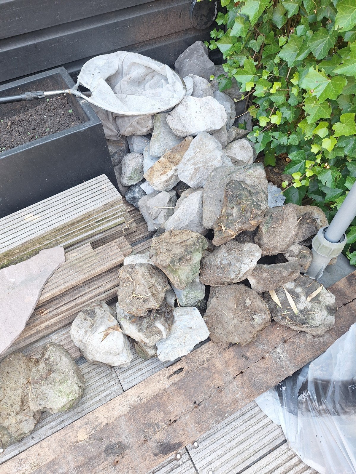 gratis vijverstenen, Tuin en Terras, Vijvers, Ophalen