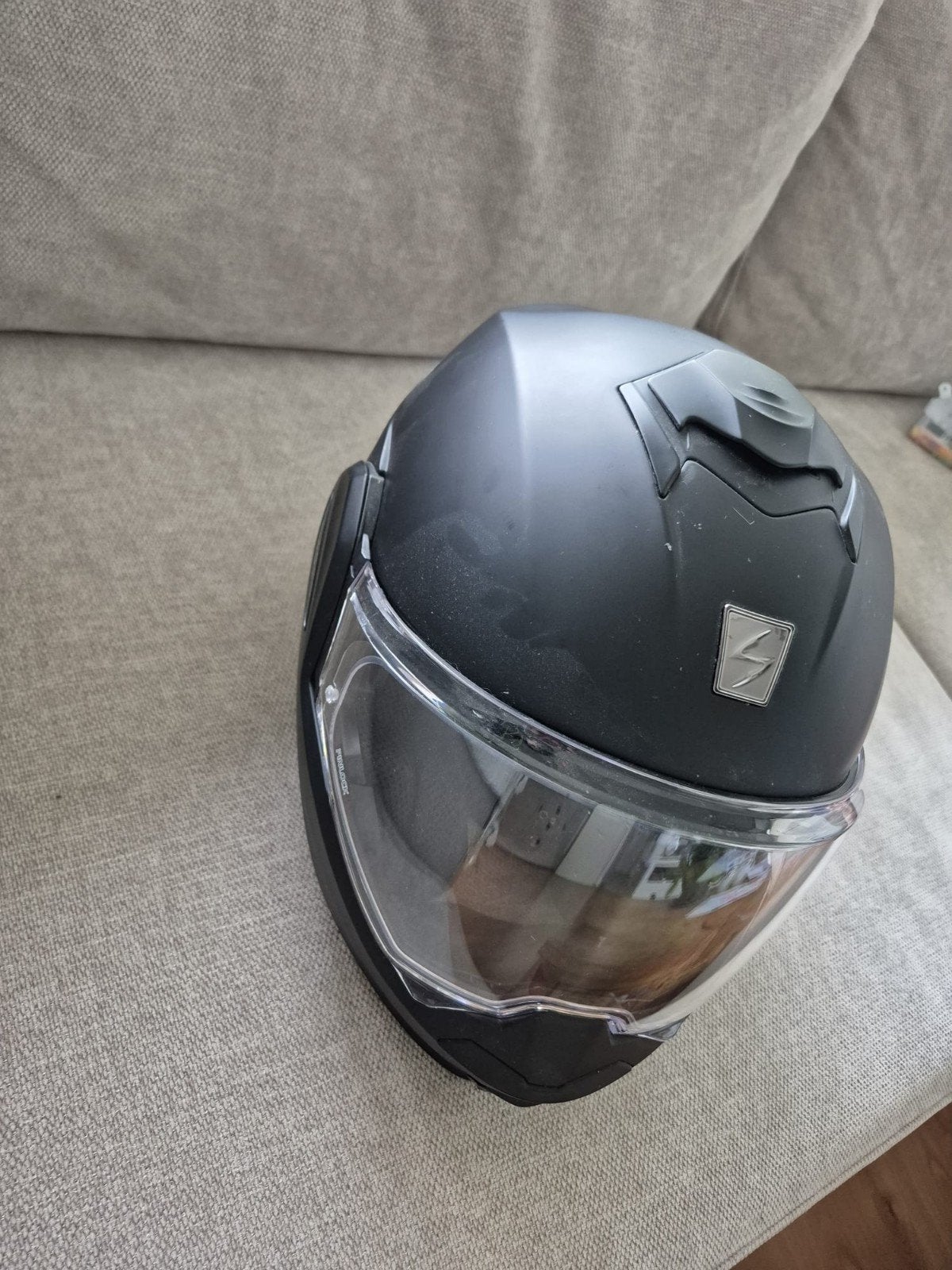 scorpion exo-tech evo, Motoren, Ophalen of Verzenden, Tweedehands, Systeemhelm, Overige merken