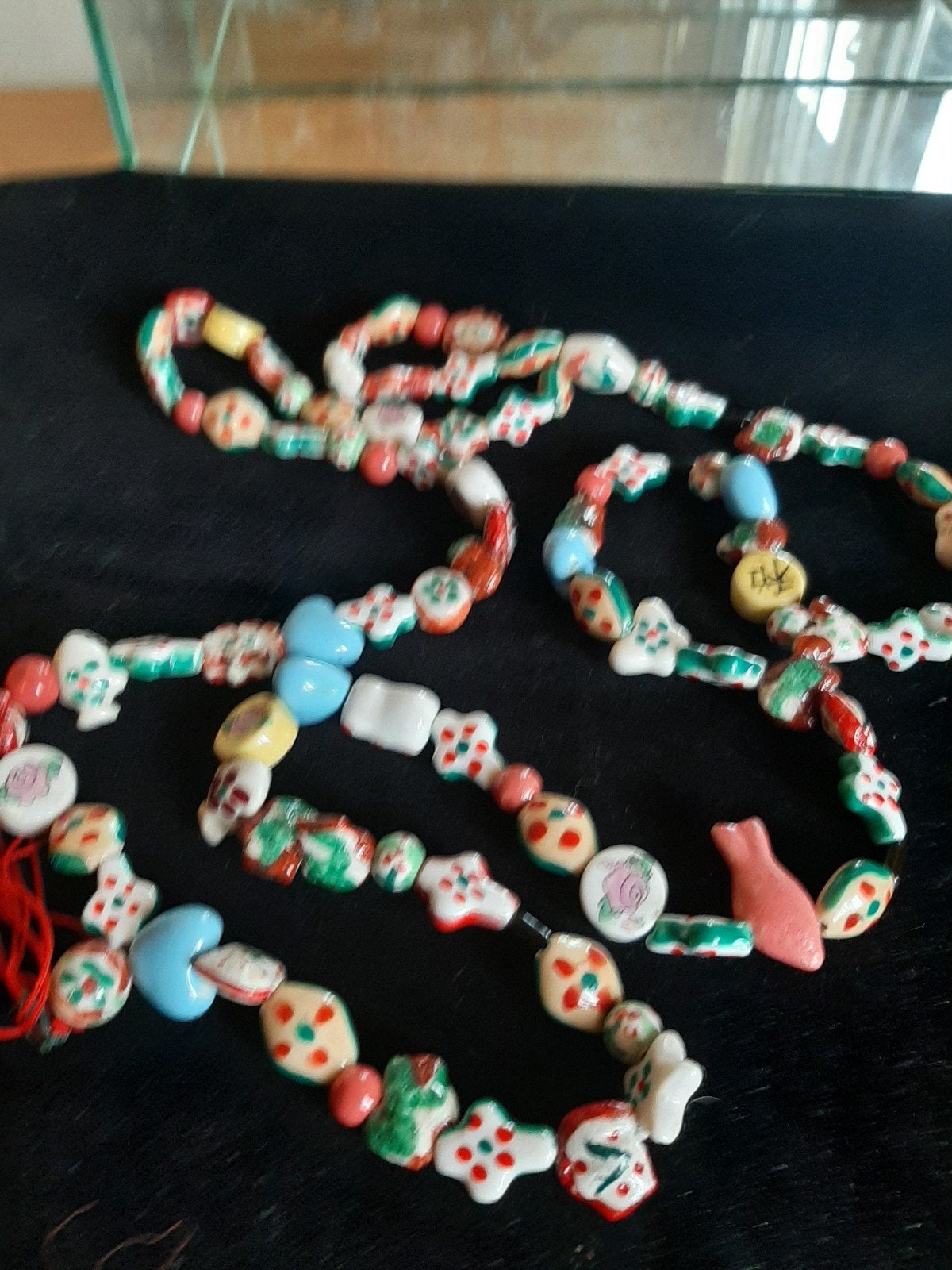 Grote Italiaanse millefiori glaskralen ketting, Sieraden, Tassen en Uiterlijk, Ophalen of Verzenden, Zo goed als nieuw, Overige kleuren
