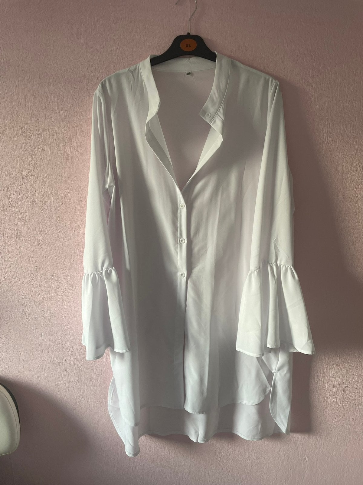 Witte tuniek, Kleding | Dames, Pyjama's, Ophalen, Zo goed als nieuw, Maat 46/48 (XL) of groter