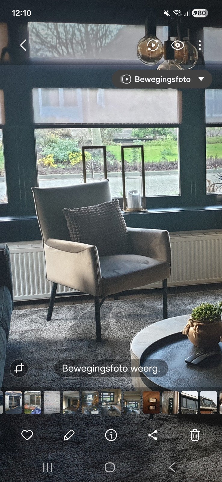 Crèmekleurige fauteuil - Zo goed als nieuw, Huis en Inrichting, Ophalen, Zo goed als nieuw, Stof