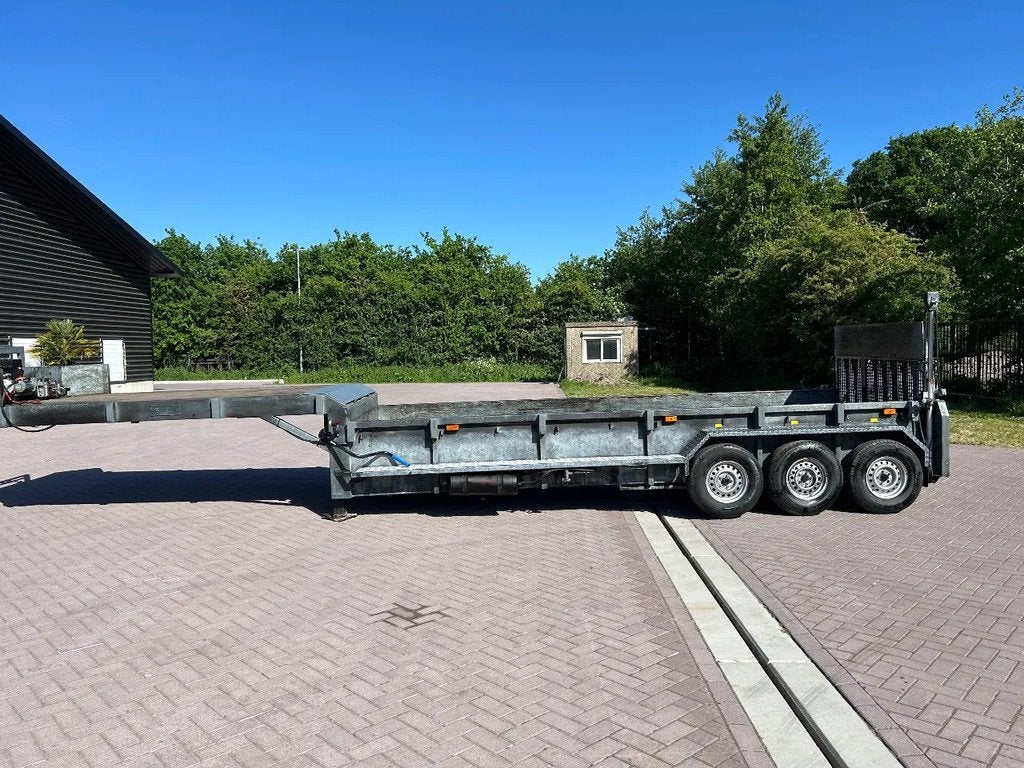 VELDHUIZEN Be oplegger 7.2 ton kuip dieplader (bj 1999), Auto's, Vrachtwagens, Overige brandstoffen, Wit, Origineel Nederlands
