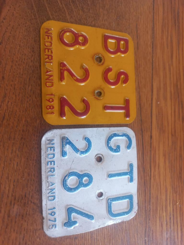 Verzekerings plaatjes brommer, Verzamelen, Ophalen of Verzenden, Gebruikt, Overige typen