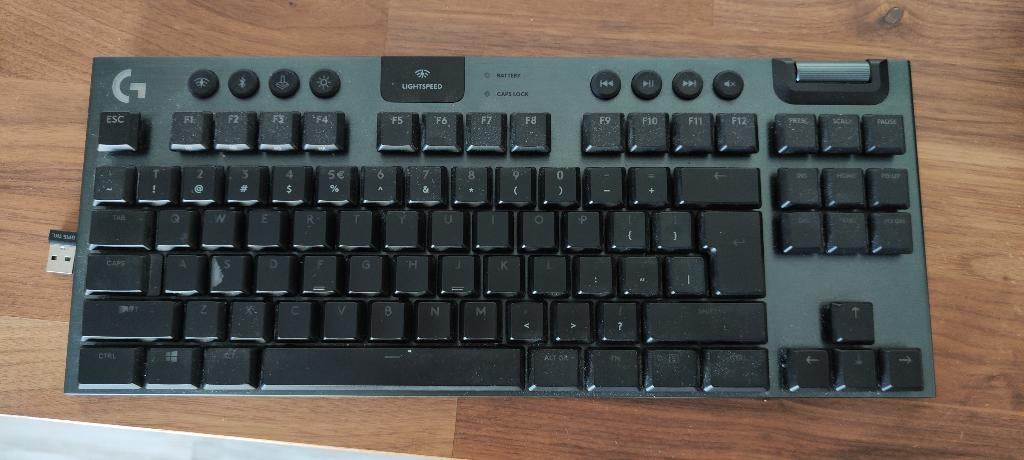 Logitech G915 TKL Lightspeed Wireless Keyboard, Gebruikt, Logitech, Ophalen of Verzenden, Draadloos