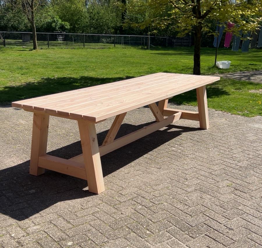 Douglas tuintafel 3 meter, Tuin en Terras, Picknicktafels, Ophalen, Nieuw, Rechthoekig, Hout