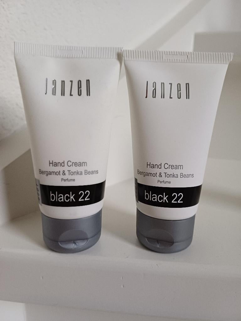2X JANZEN HAND CREAM 75ML BLACK 22 NIEUW SAMEN 7 EURO, Sieraden, Tassen en Uiterlijk, Uiterlijk | Lichaamsverzorging, Ophalen of Verzenden