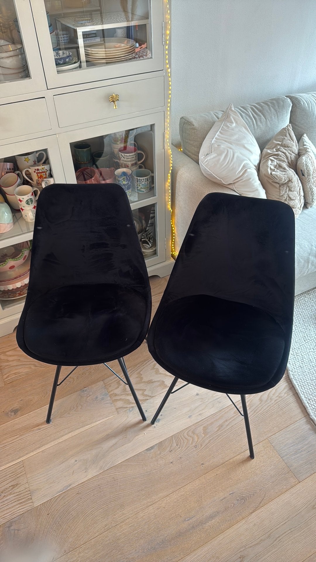 Stoelen Kick Collection 4x, Huis en Inrichting, Ophalen, Gebruikt, Zwart, Vier